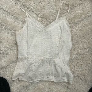 Sim and sam medium white top